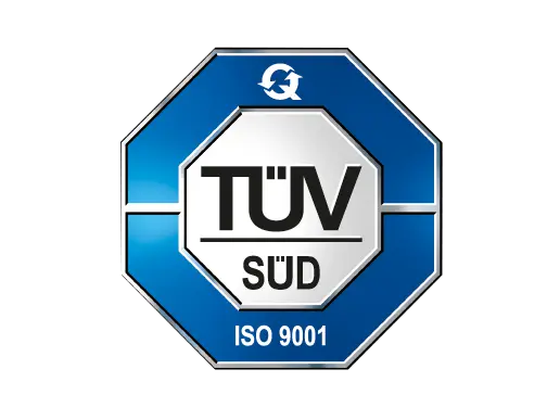 TÜV SÜD ISO 9001:2015 Certified